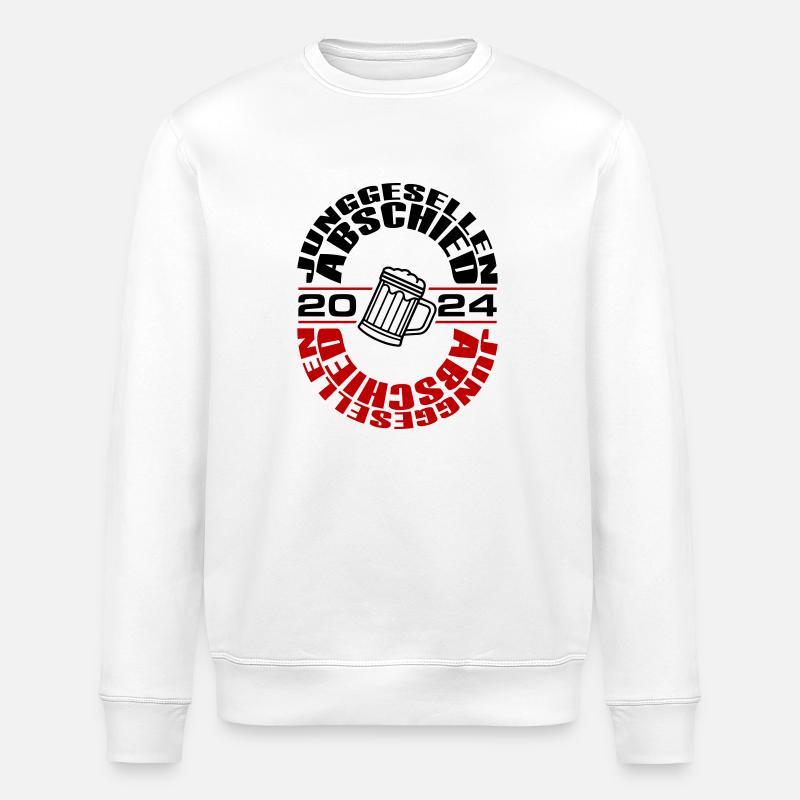 Junggesellen Abschied 2024 - Stanley/Stella Unisex Bio-Sweatshirt ROLLER - Weiß
