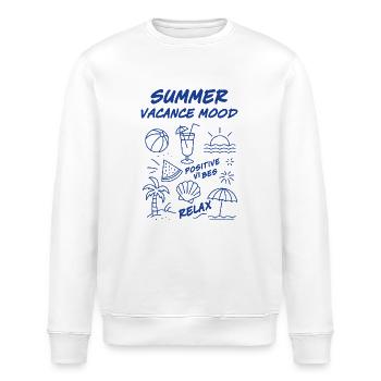 Sommerferien - Stanley/Stella Unisex Bio-Sweatshirt ROLLER - Weiß - Vorne - Nik (191cm)