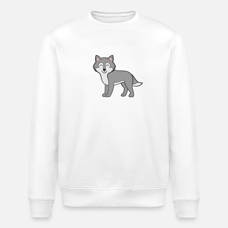Loups-loups - Sweat bio ROLLER Stanley/Stella Unisexe - blanc
