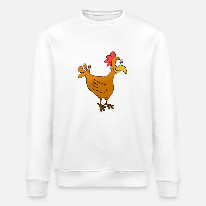 huhn - Stanley/Stella Unisex Bio-Sweatshirt ROLLER - Weiß