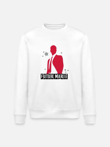 futur marié - Sweat bio ROLLER Stanley/Stella Unisexe - blanc