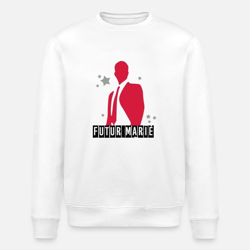 futur marié - Sweat bio ROLLER Stanley/Stella Unisexe - blanc