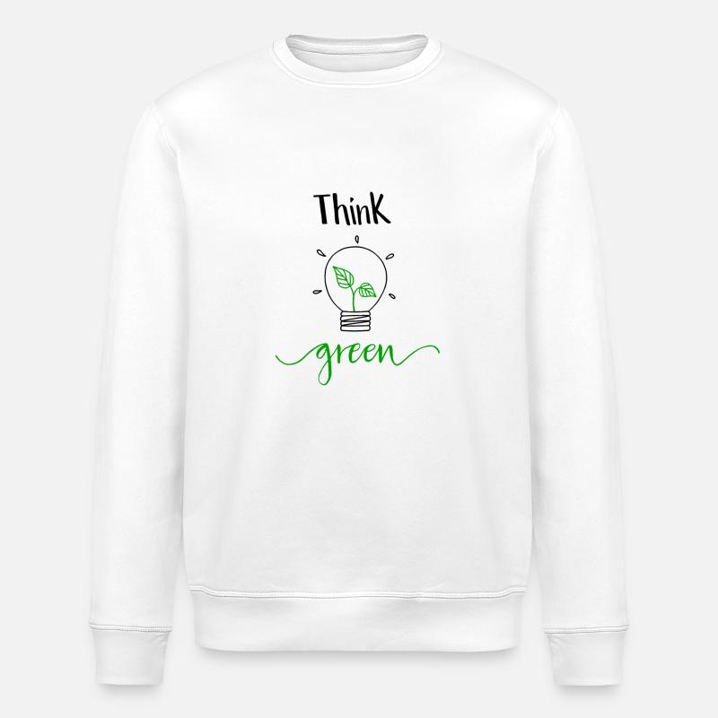 think green - Stanley/Stella Unisex Bio-Sweatshirt ROLLER - Weiß