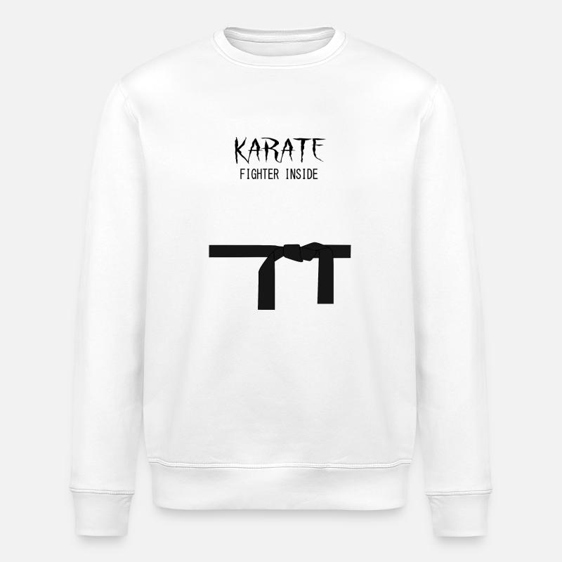 Karate Fighter Inside - Stanley/Stella Unisex Bio-Sweatshirt ROLLER - Weiß