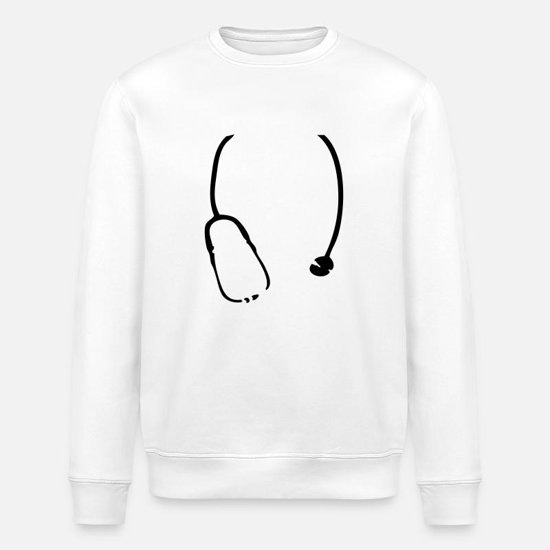 Stethoskop - Stanley/Stella Unisex Bio-Sweatshirt ROLLER - Weiß