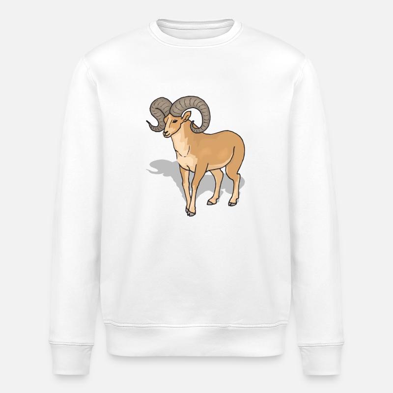sheep162 - Stanley/Stella Unisex Bio-Sweatshirt ROLLER - Weiß