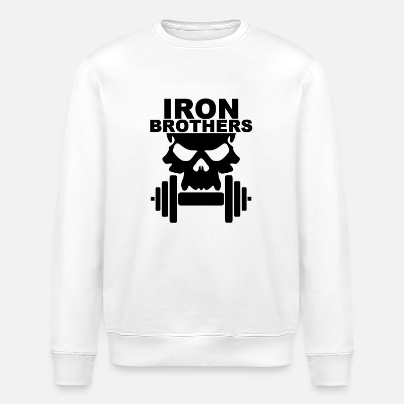 iron_brothers - Stanley/Stella Unisex Bio-Sweatshirt ROLLER - Weiß