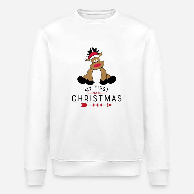 Noël - Sweat bio ROLLER Stanley/Stella Unisexe - blanc