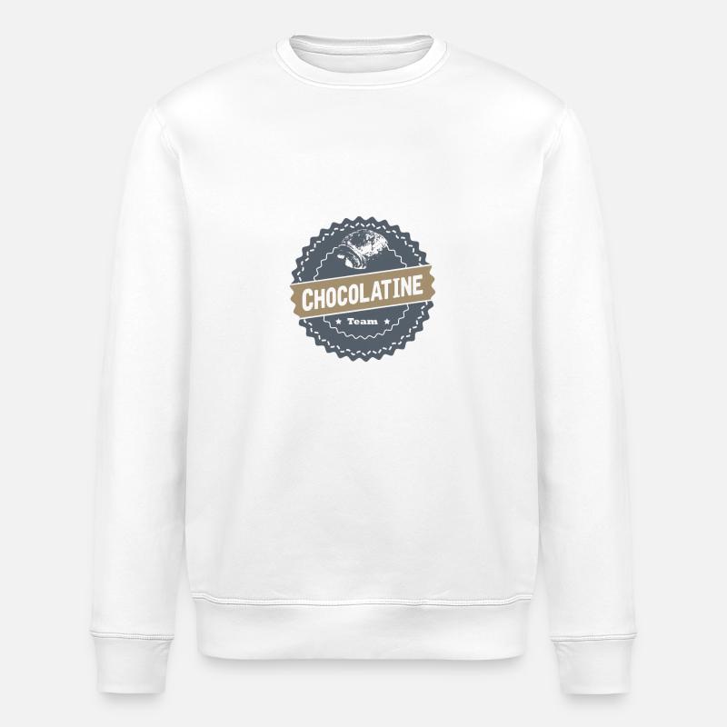 Chocolatine team 02 - Sweat bio ROLLER Stanley/Stella Unisexe - blanc