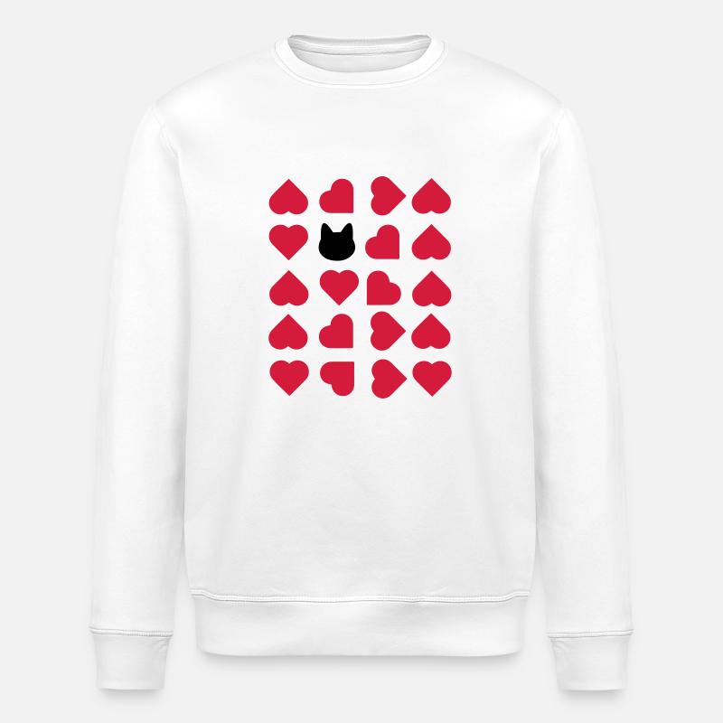 J’aime les chats - Sweat bio ROLLER Stanley/Stella Unisexe - blanc