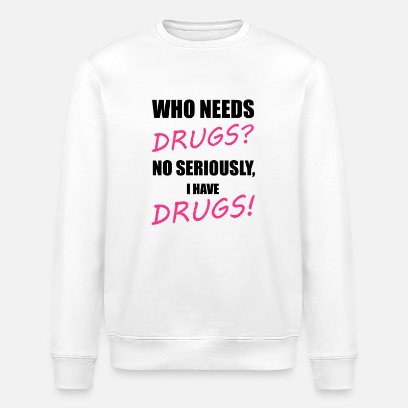 Drugs - Sweat bio ROLLER Stanley/Stella Unisexe - blanc