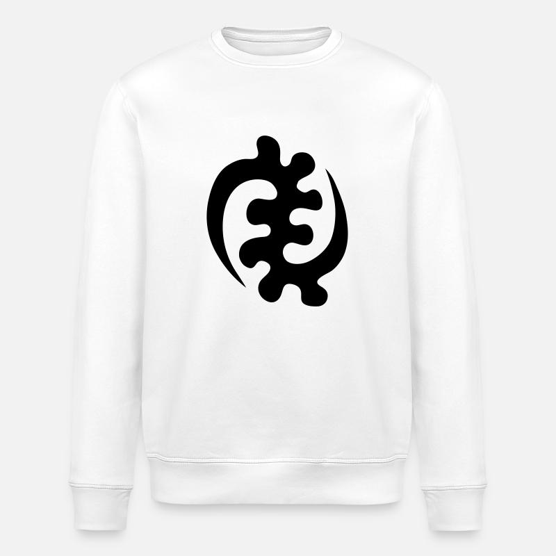 gye nyame - Stanley/Stella Unisex Bio-Sweatshirt ROLLER - Weiß