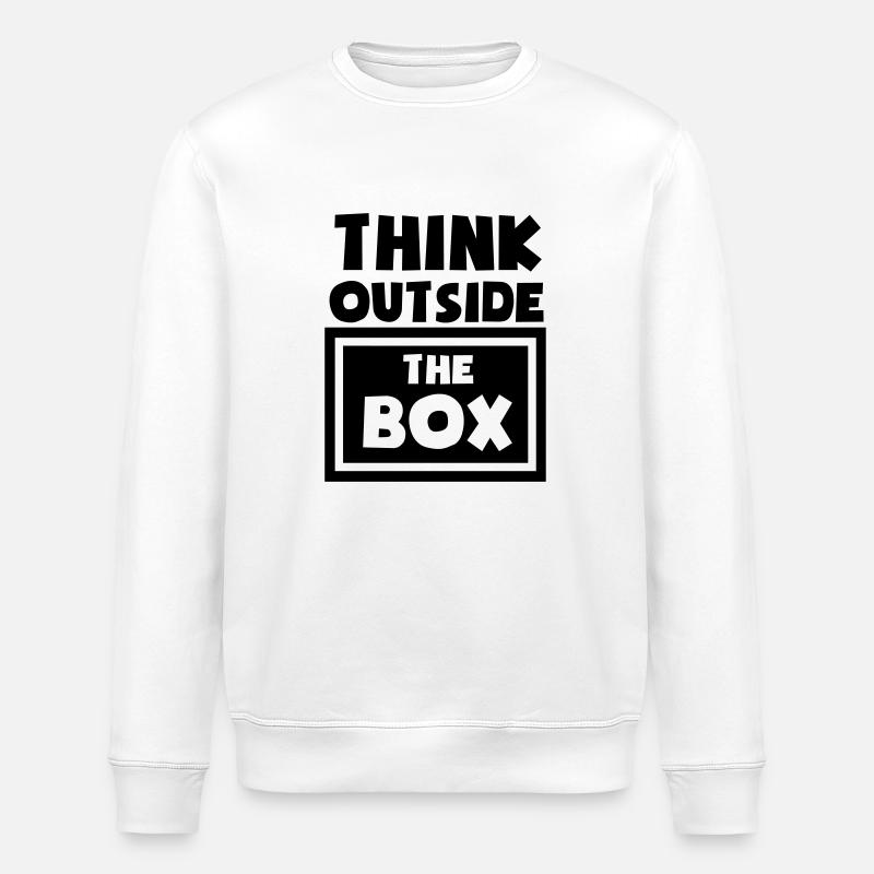 Think Outside The Box - Stanley/Stella Unisex Bio-Sweatshirt ROLLER - Weiß
