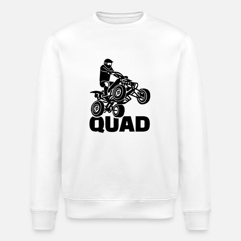 Quad - Stanley/Stella Unisex Bio-Sweatshirt ROLLER - Weiß