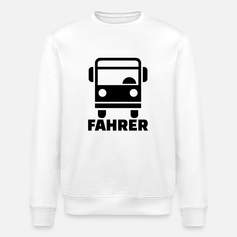 Busfahrer - Stanley/Stella Unisex Bio-Sweatshirt ROLLER - Weiß