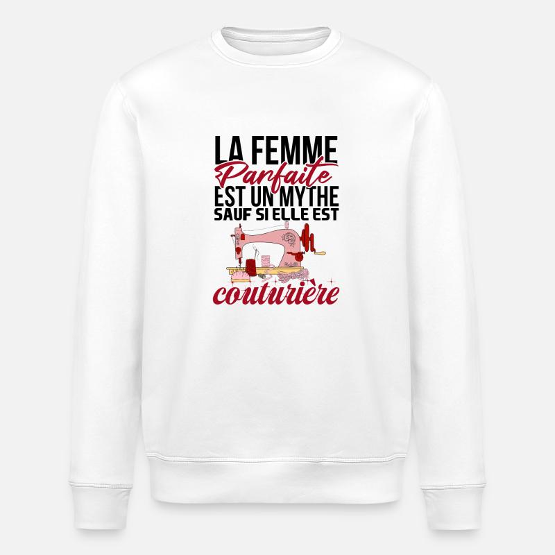 couturière femme parfaite 1 - Sweat bio ROLLER Stanley/Stella Unisexe - blanc