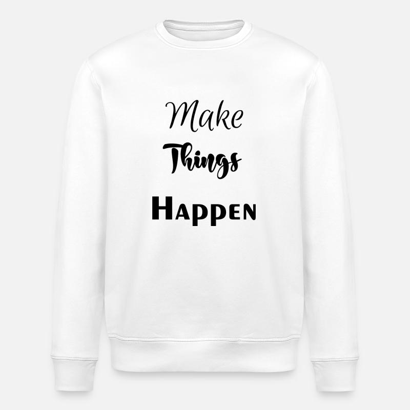 Faites bouger les choses - Sweat bio ROLLER Stanley/Stella Unisexe - blanc