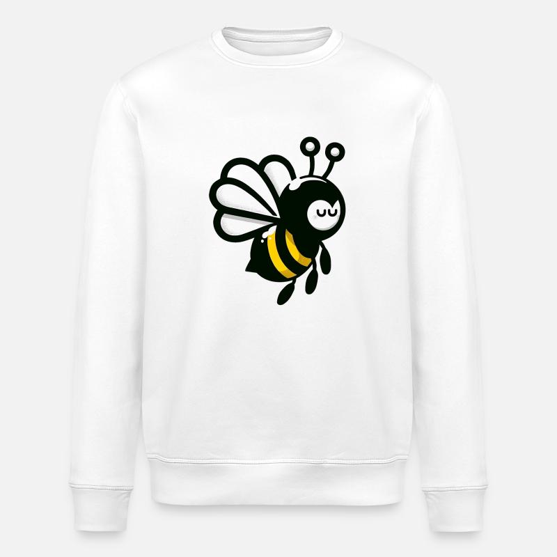Mine d’abeilles, Saint-Valentin - Sweat bio ROLLER Stanley/Stella Unisexe - blanc