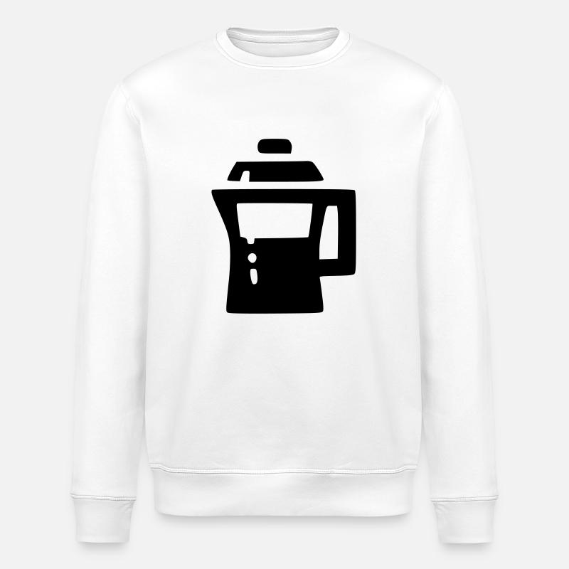 Kaffeekanne - Stanley/Stella Unisex Bio-Sweatshirt ROLLER - Weiß