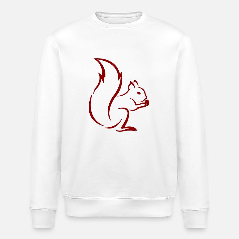 Eichhörnchen - Stanley/Stella Unisex Bio-Sweatshirt ROLLER - Weiß