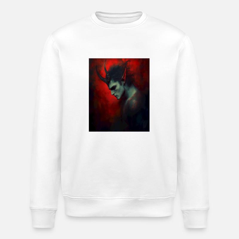 Diable - Sweat bio ROLLER Stanley/Stella Unisexe - blanc