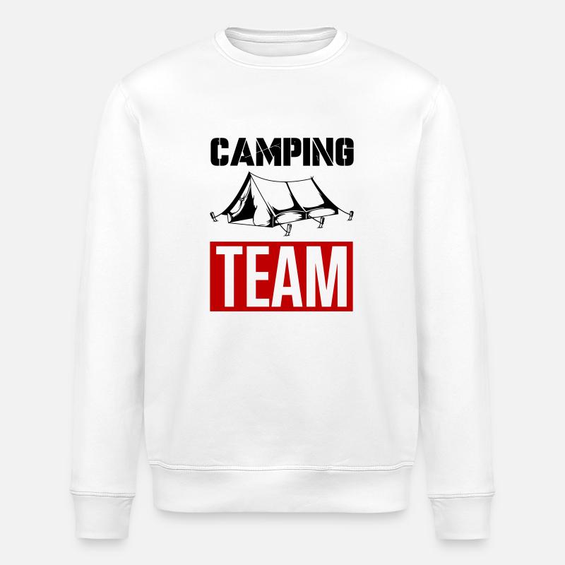 Camping Team - Stanley/Stella Unisex Bio-Sweatshirt ROLLER - Weiß