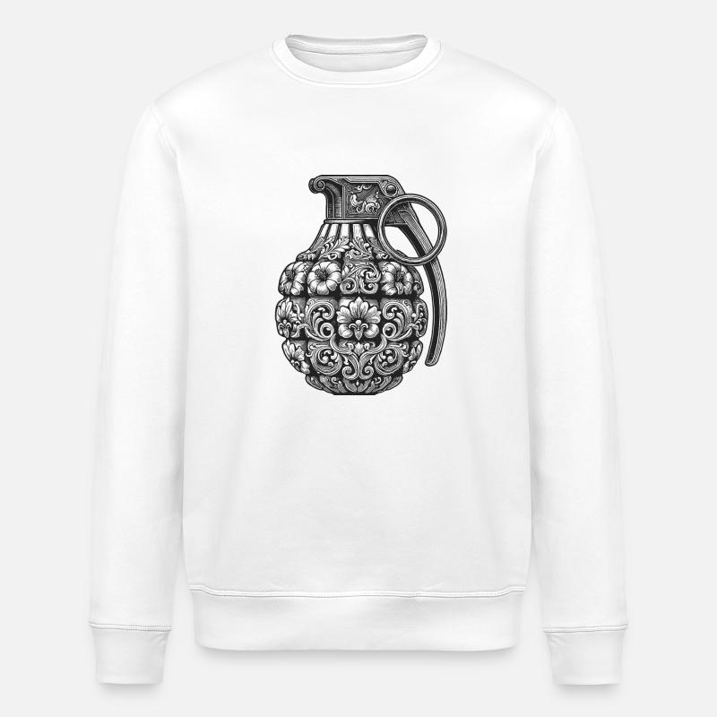 Ornamenten bombe - Stanley/Stella Unisex Bio-Sweatshirt ROLLER - Weiß