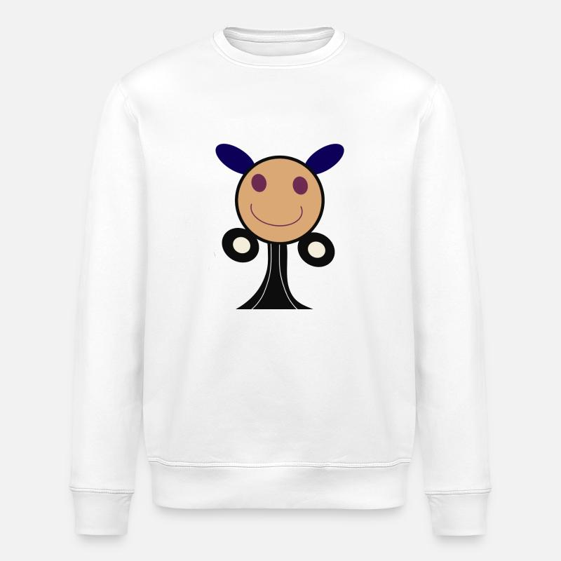 Schnarchschnuppe - Stanley/Stella Unisex Bio-Sweatshirt ROLLER - Weiß