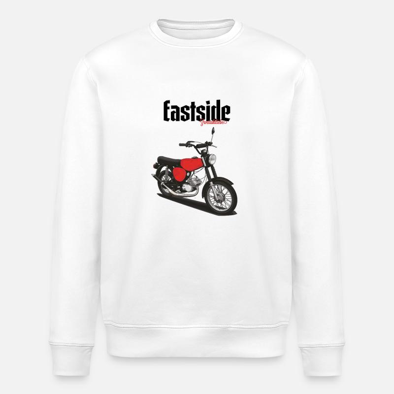 S51 (rot) // Illustration - Stanley/Stella Unisex Bio-Sweatshirt ROLLER - Weiß