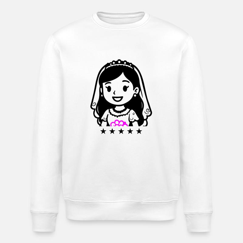 Bride Comic - Stanley/Stella ROLLER Unisex Organic Sweatshirt - white