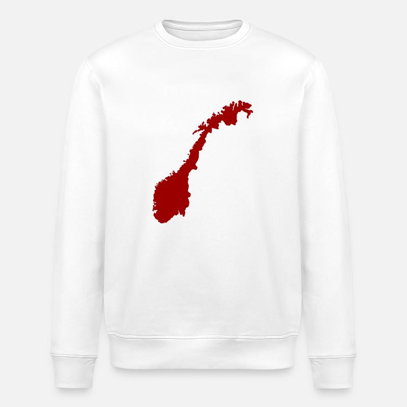 Norwegen - Stanley/Stella Unisex Bio-Sweatshirt ROLLER - Weiß