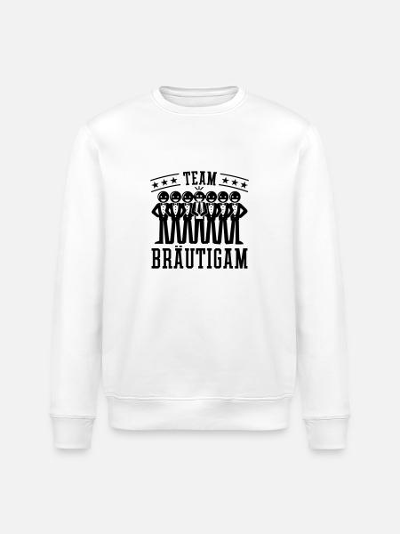 Wedding Groom Bachelor Party - Stanley/Stella ROLLER Unisex Organic Sweatshirt - white