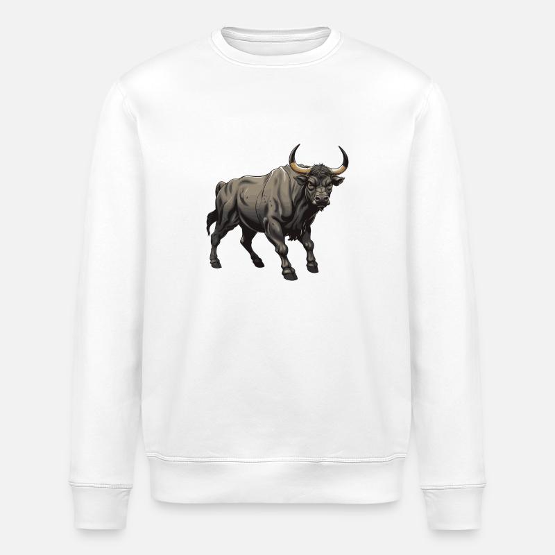 Taureau Taureau - Sweat bio ROLLER Stanley/Stella Unisexe - blanc