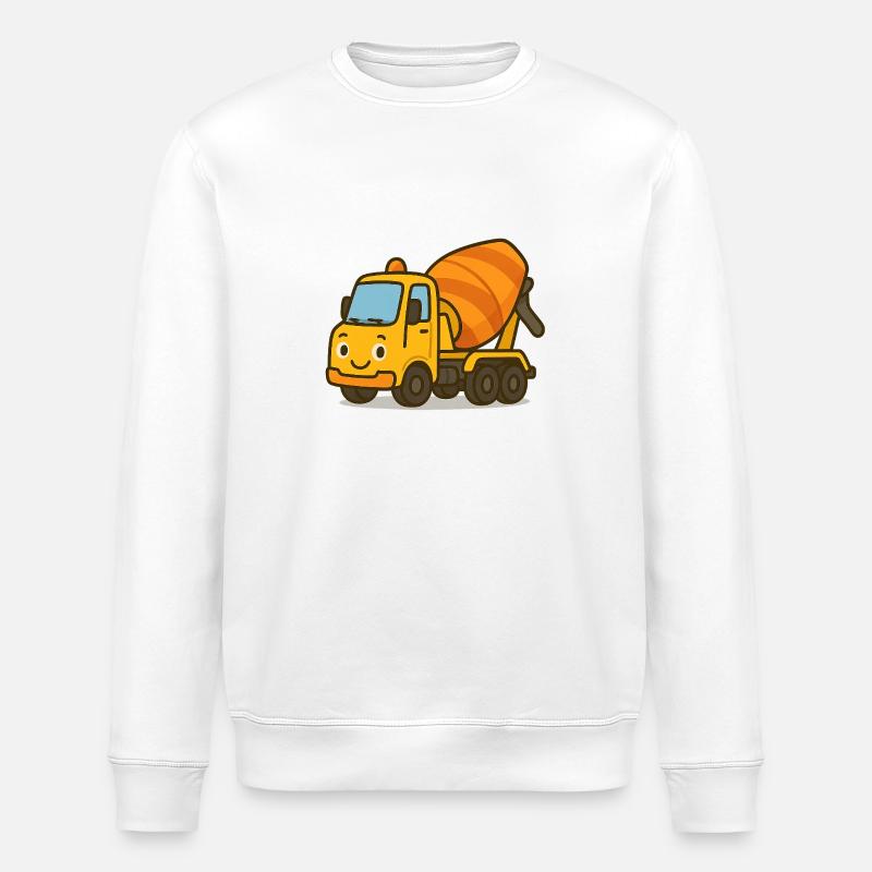 Betonmischer - Stanley/Stella Unisex Bio-Sweatshirt ROLLER - Weiß