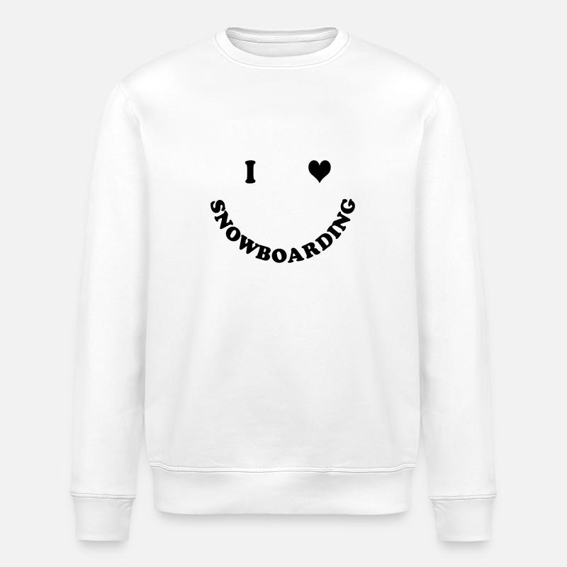 Snowboard - Stanley/Stella Unisex Bio-Sweatshirt ROLLER - Weiß