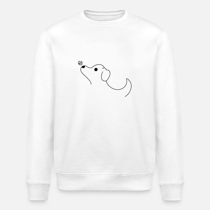 chien - Sweat bio ROLLER Stanley/Stella Unisexe - blanc