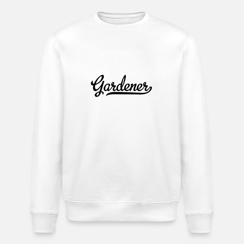 jardinier - Sweat bio ROLLER Stanley/Stella Unisexe - blanc