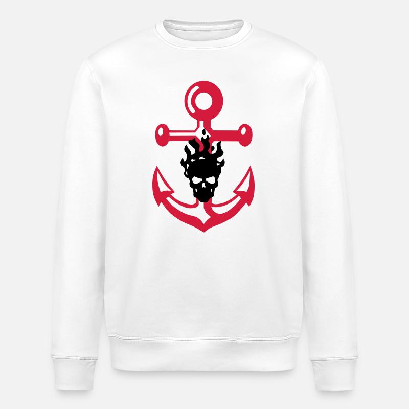 anker_schaedel - Stanley/Stella ROLLER Unisex Organic Sweatshirt - white