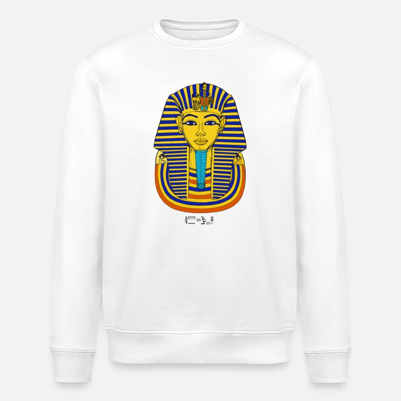 Toutankhamon - Pharaon d'Égypte - Sweat bio ROLLER Stanley/Stella Unisexe - blanc