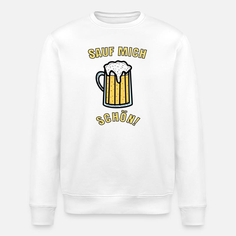 Sauf mich schön! - Stanley/Stella Unisex Bio-Sweatshirt ROLLER - Weiß