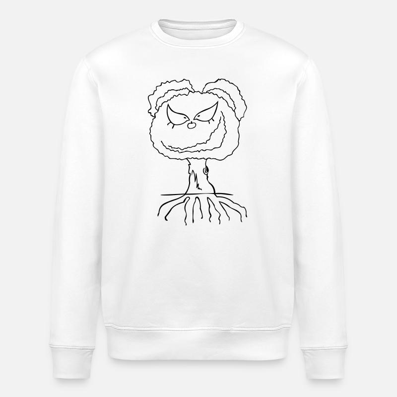 Arbre effronté - Sweat bio ROLLER Stanley/Stella Unisexe - blanc