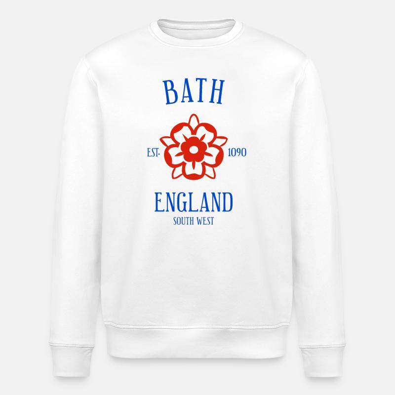 BATH Angleterre - Sweat bio ROLLER Stanley/Stella Unisexe - blanc