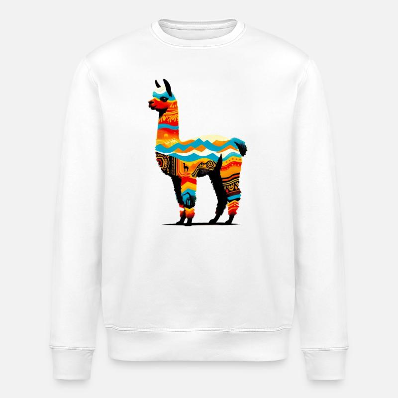 Alpaca - Stanley/Stella ROLLER Unisex Organic Sweatshirt - white