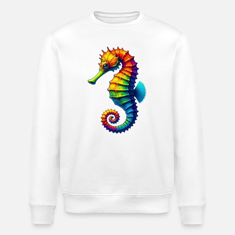 Hippocampe - Sweat bio ROLLER Stanley/Stella Unisexe - blanc