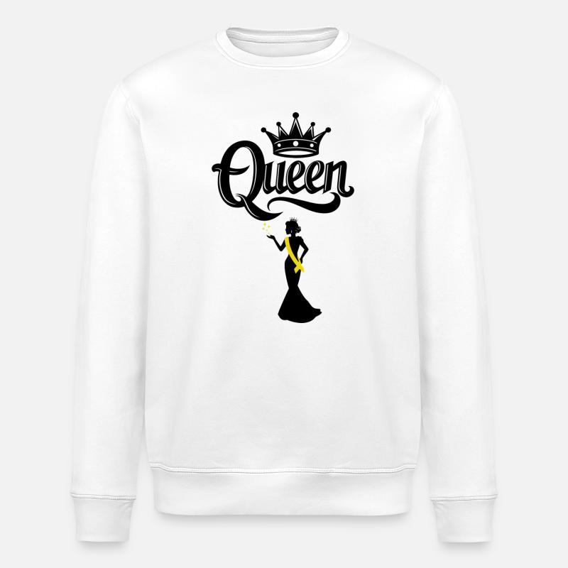 Queen - Stanley/Stella Unisex Bio-Sweatshirt ROLLER - Weiß