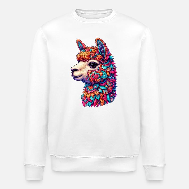Alpaka - Stanley/Stella Unisex Bio-Sweatshirt ROLLER - Weiß