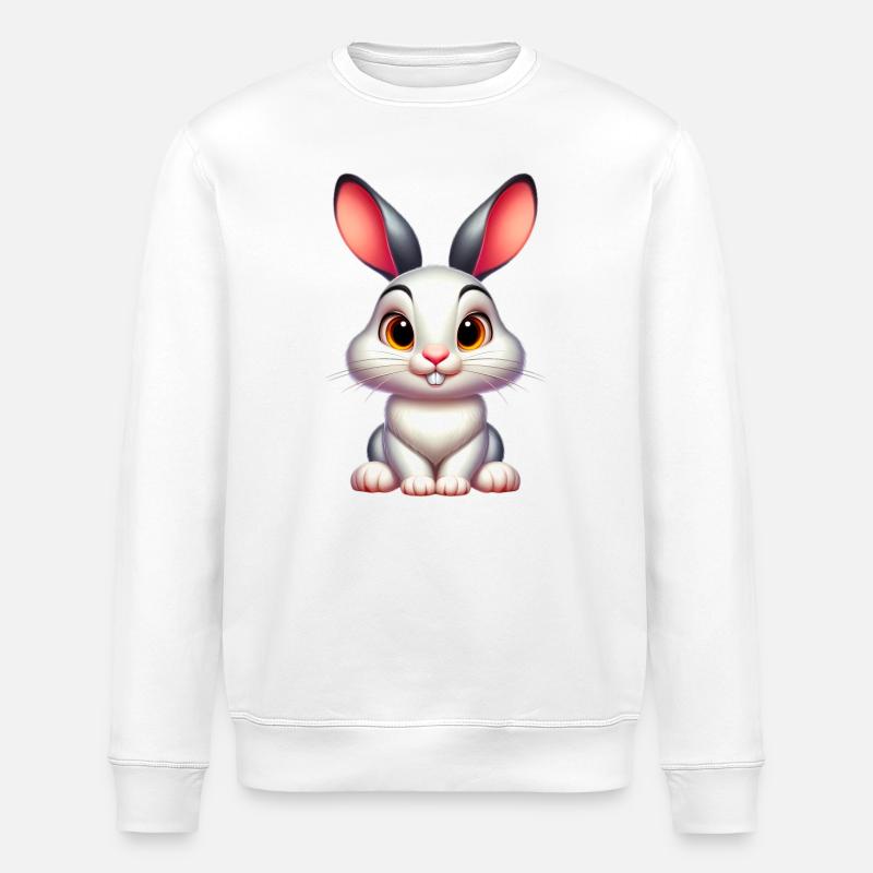 Rabbit - Stanley/Stella ROLLER Unisex Organic Sweatshirt - white