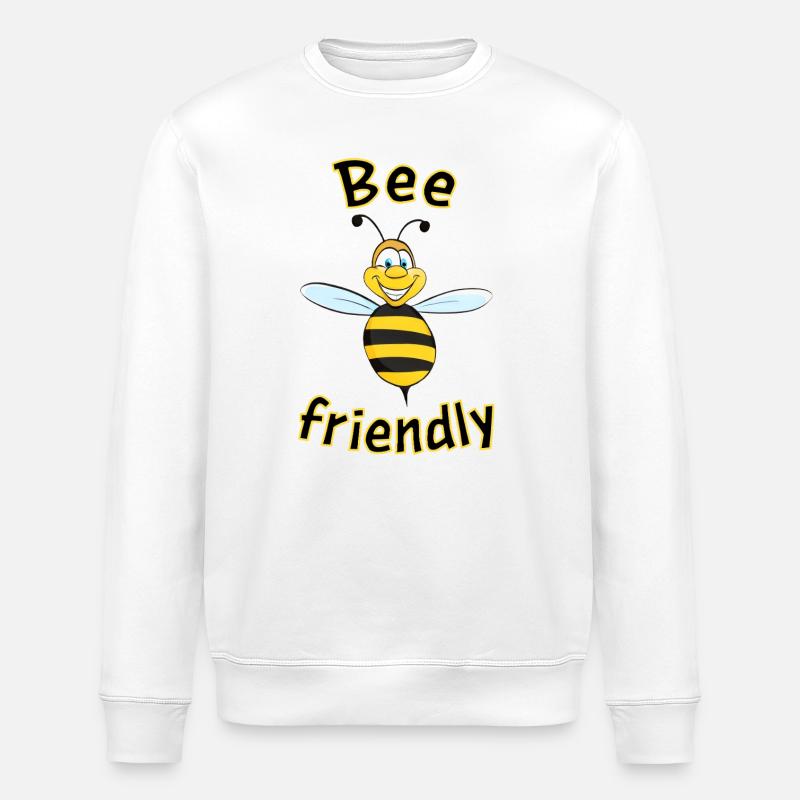 Bee friendly - Stanley/Stella Unisex Bio-Sweatshirt ROLLER - Weiß