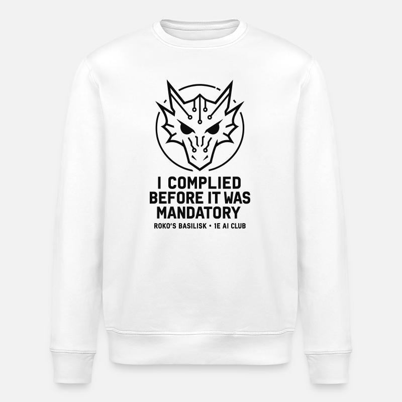 Basilic de Roko - Sweat bio ROLLER Stanley/Stella Unisexe - blanc