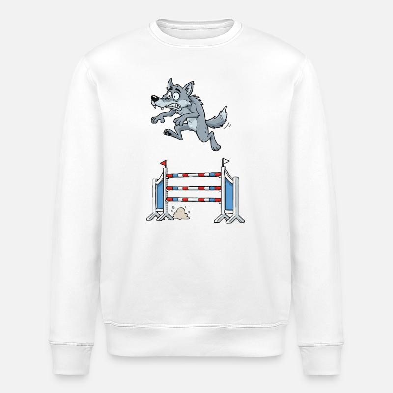 Wolfsspringmeister - Stanley/Stella Unisex Bio-Sweatshirt ROLLER - Weiß